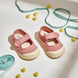 Canvas Barefoot Mary Janes -Pink