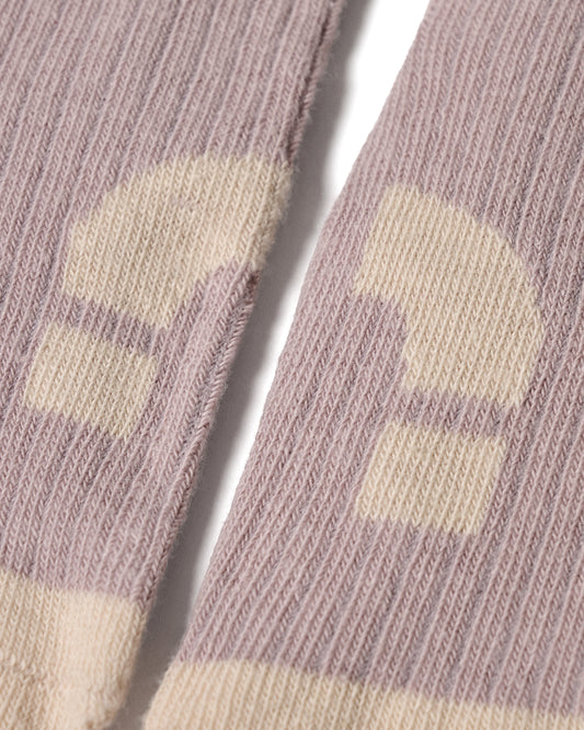 Barefoot striped socks - Malva -